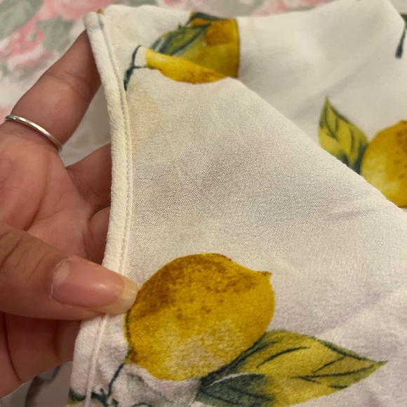 Rails Frida High Low Dress Lemon Print size Medium - Picture 6 of 9